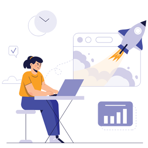 تصویر چرخ و فلک راه‌اندازی کسب‌وکار آنلاین